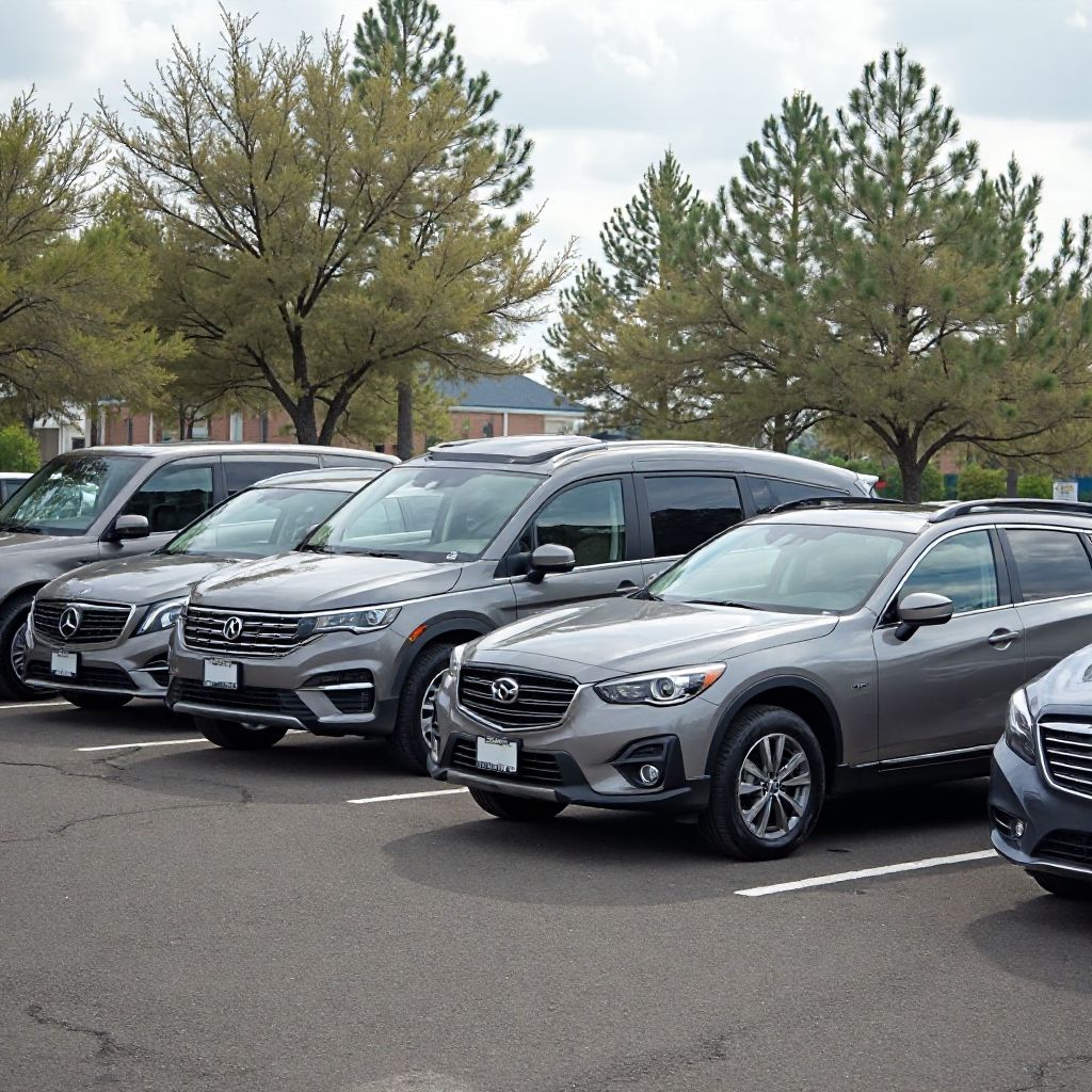 SUV and minivan rental section